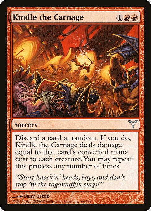 Kindle the Carnage — art by Dany Orizio