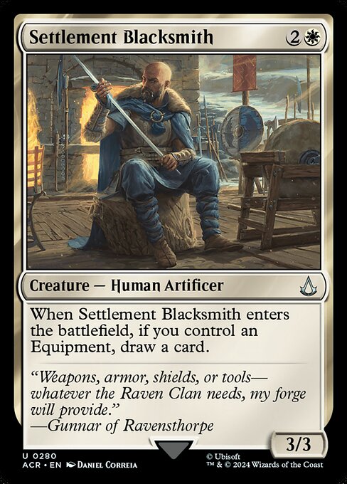 Settlement Blacksmith — art by Daniel Correia