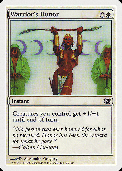 Warrior's Honor — art by D. Alexander Gregory