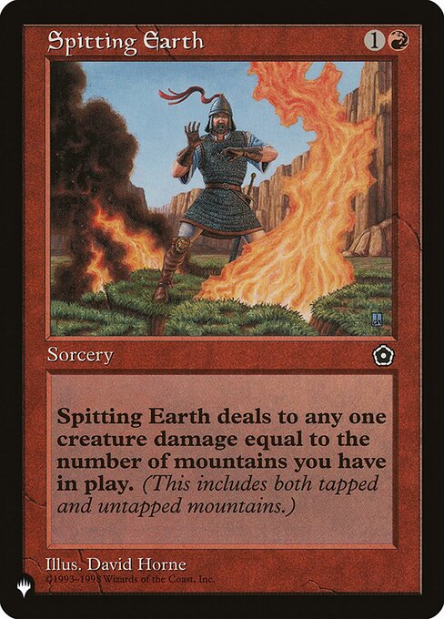 Spitting Earth — art by David Horne