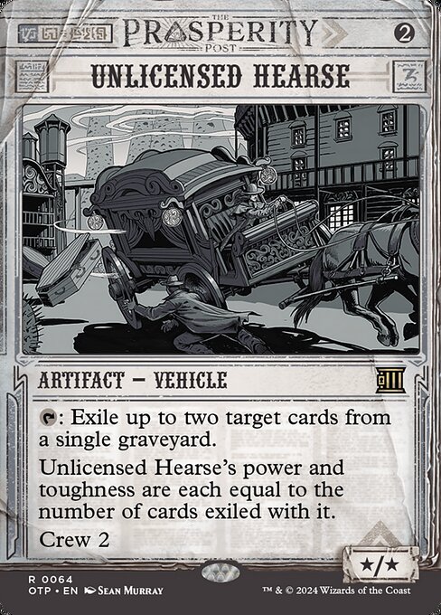Unlicensed Hearse — art by Sean Murray