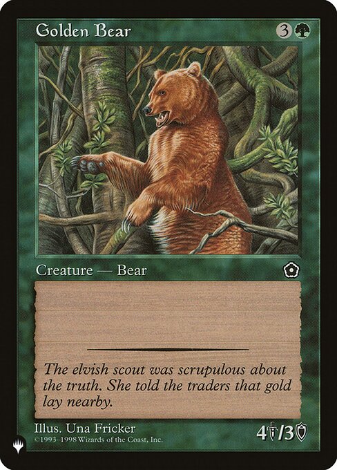 Golden Bear — art by Una Fricker