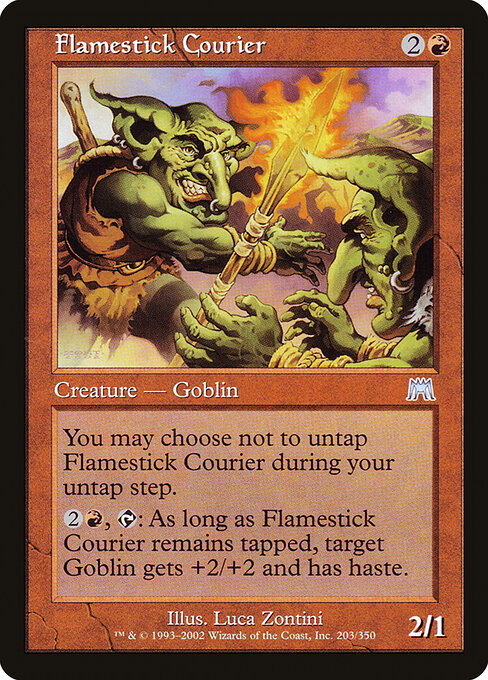 Flamestick Courier — art by Luca Zontini