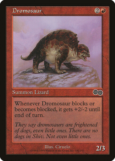 Dromosaur — art by Ciruelo
