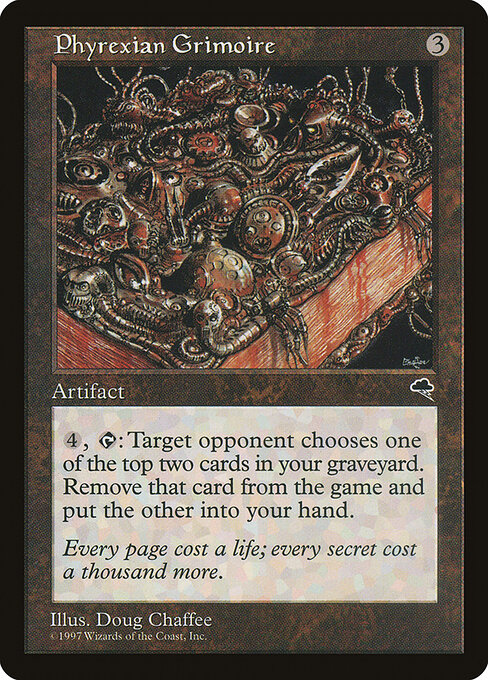 Phyrexian Grimoire — art by Doug Chaffee