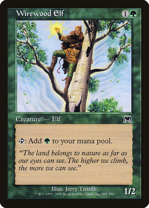Wirewood Elf — art by Jerry Tiritilli