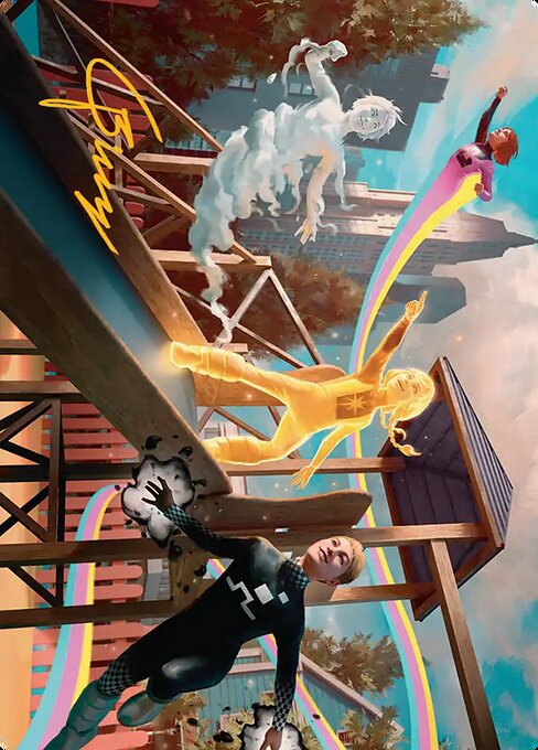 Power Pack // Power Pack — art by Billy Christian