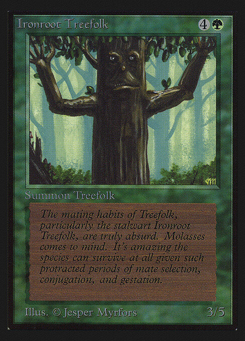 Ironroot Treefolk — art by Jesper Myrfors