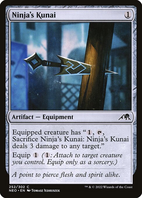Ninja's Kunai — art by Tomasz Jedruszek