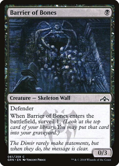 Barrier of Bones — art by Vincent Proce