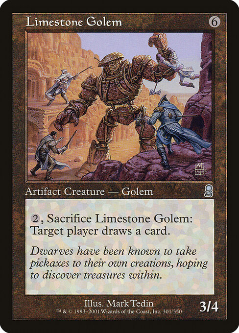 Limestone Golem — art by Mark Tedin
