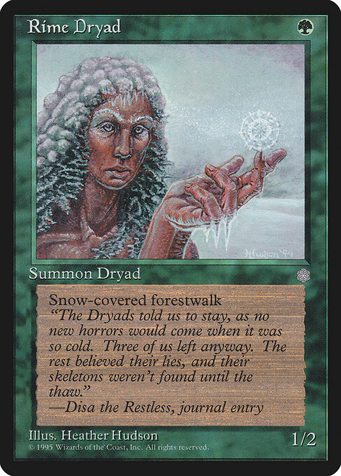 Rime Dryad — art by Heather Hudson