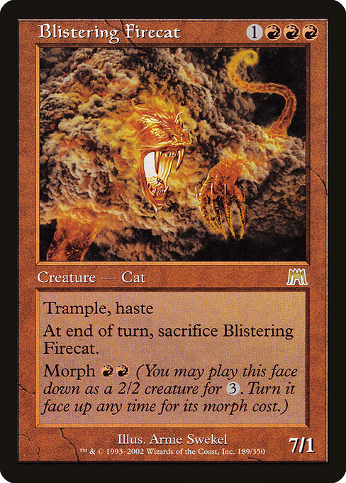 Blistering Firecat — art by Arnie Swekel