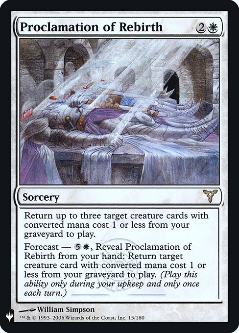 Proclamation of Rebirth — art by William Simpson