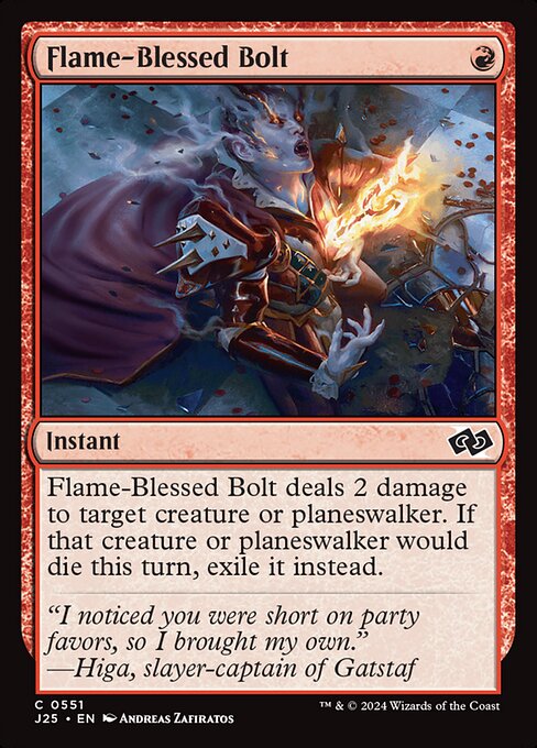 Flame-Blessed Bolt — art by Andreas Zafiratos