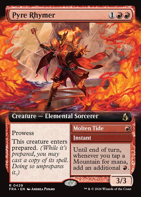 Pyre Rhymer // Molten Tide — art by Andrea Piparo
