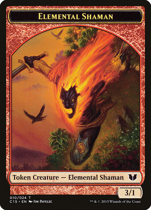 Elemental Shaman — art by Jim Pavelec