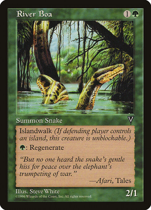 River Boa — art by Steve White