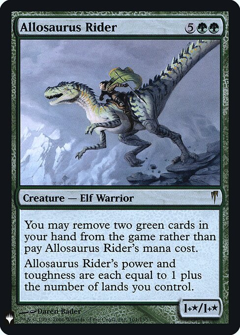 Allosaurus Rider — art by Daren Bader