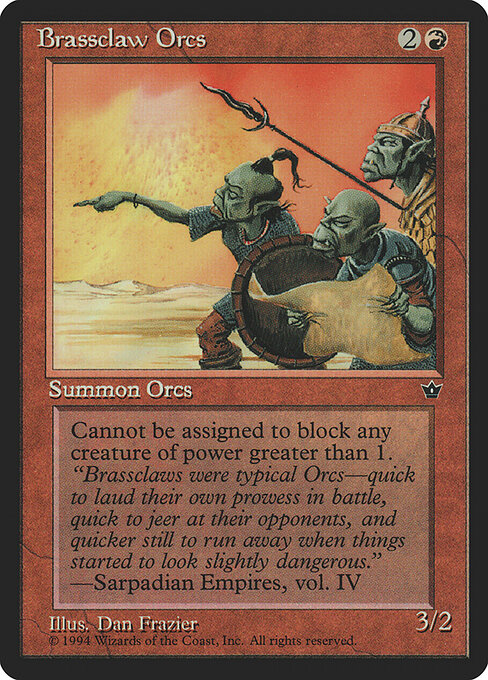 Brassclaw Orcs — art by Dan Frazier