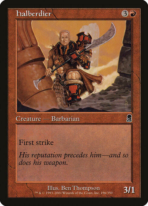 Halberdier — art by Ben Thompson