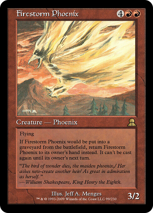 Firestorm Phoenix — art by Jeff A. Menges