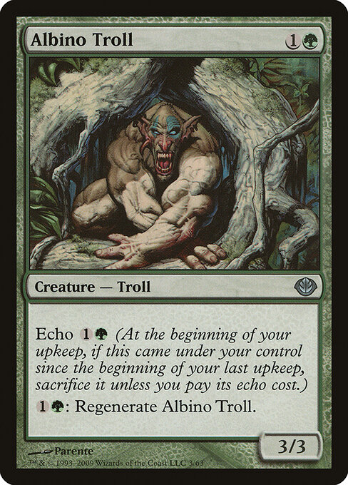Albino Troll — art by Paolo Parente