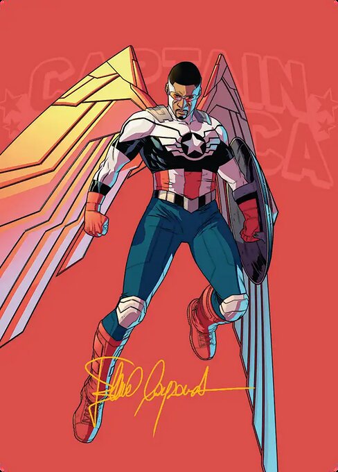 Captain America, Wings of Freedom // Captain America, Wings of Freedom — art by Elena Casagrande