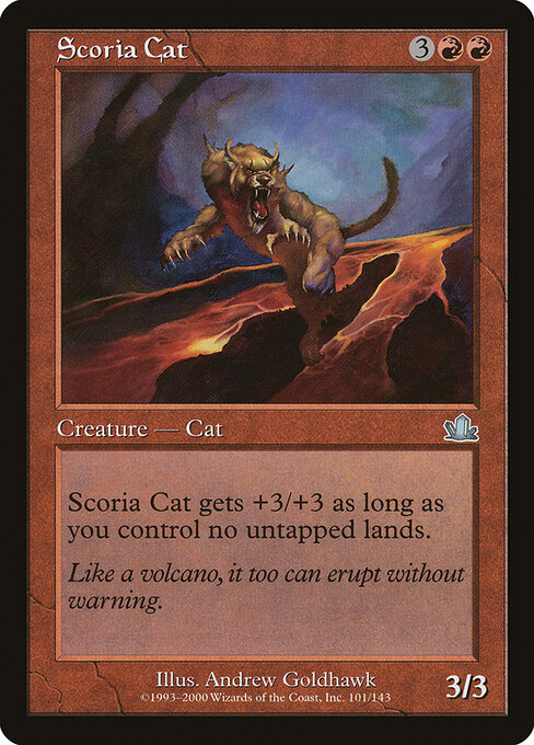 Scoria Cat — art by Andrew Goldhawk