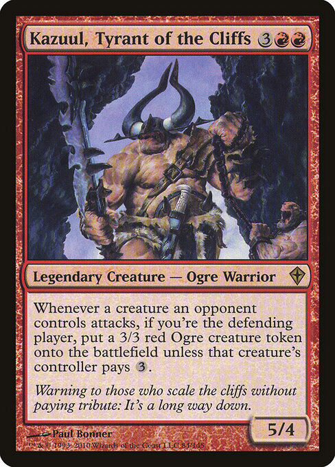 Kazuul, Tyrant of the Cliffs — art by Paul Bonner