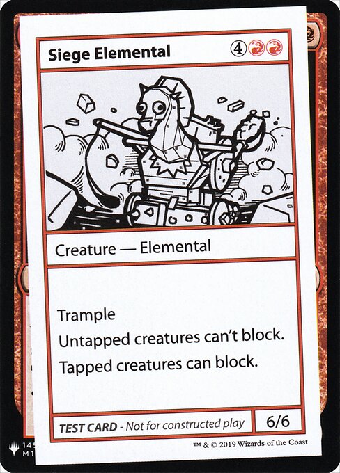 Siege Elemental — art by Levi Parker