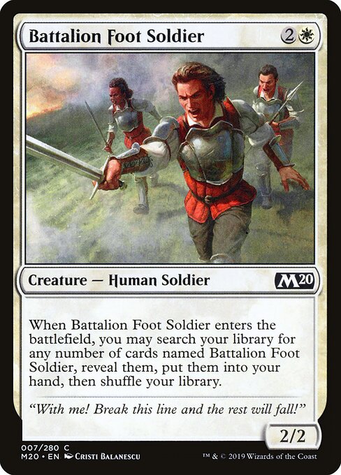 Battalion Foot Soldier — art by Cristi Balanescu