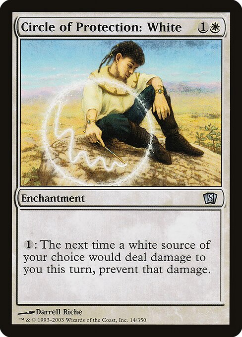 Circle of Protection: White — art by Darrell Riche