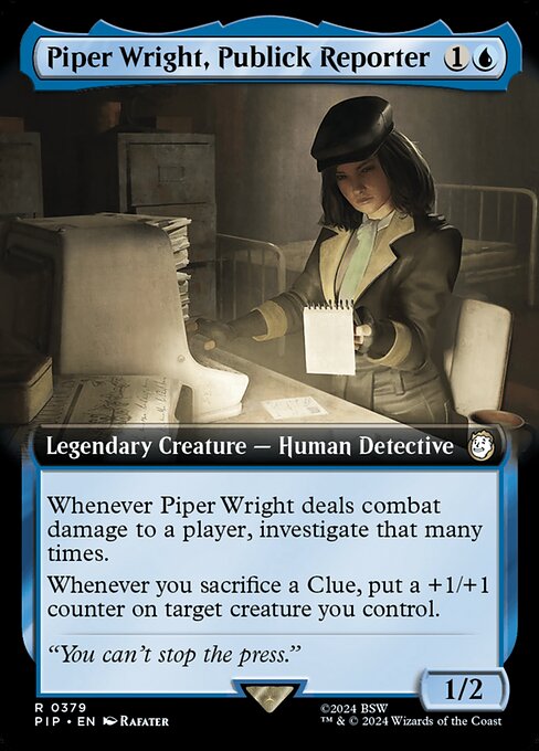 Piper Wright, Publick Reporter — art by Rafater