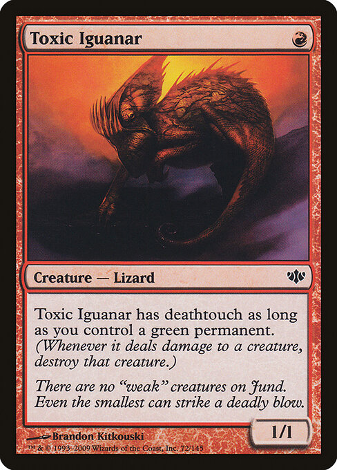 Toxic Iguanar — art by Brandon Kitkouski