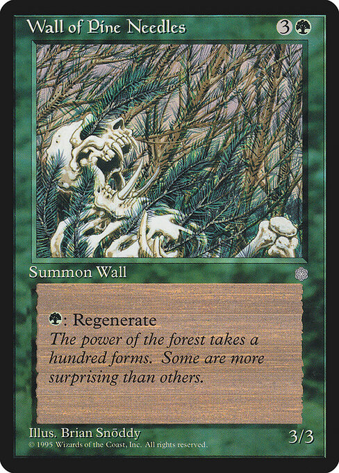 Wall of Pine Needles — art by Brian Snõddy