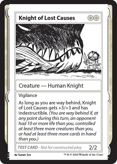 Knight of Lost Causes — art by Sandy Lee