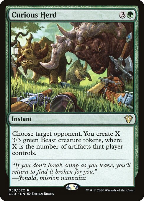 Curious Herd — art by Zoltan Boros