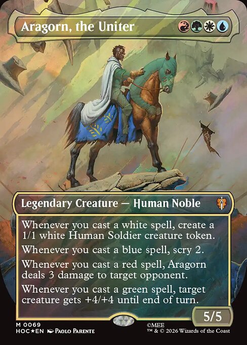 Aragorn, the Uniter — art by Paolo Parente