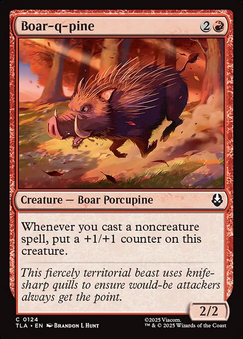 Boar-q-pine — art by Brandon L. Hunt