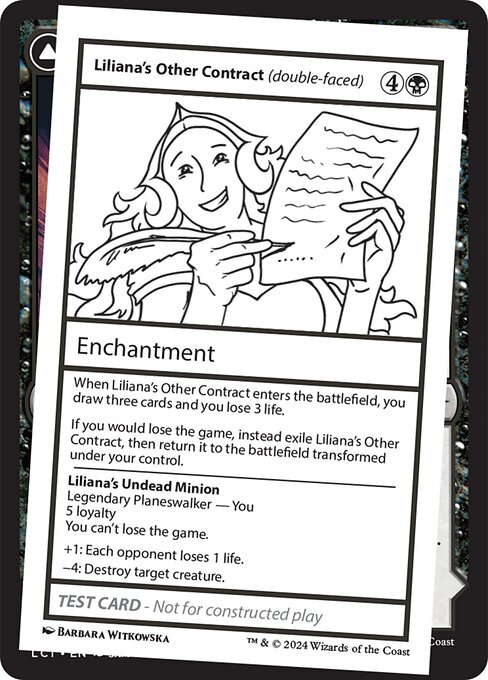 Liliana's Other Contract // Liliana's Undead Minion — art by Barbara Witkowska