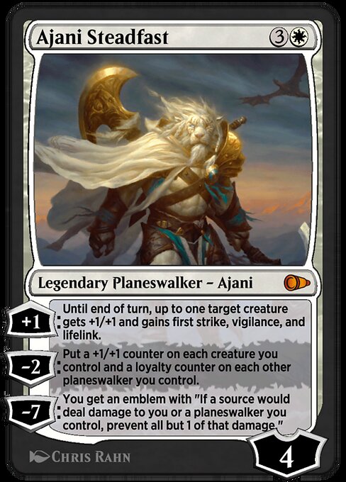 Ajani Steadfast — art by Chris Rahn
