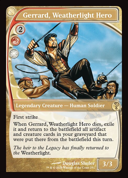 Gerrard, Weatherlight Hero — art by Douglas Shuler