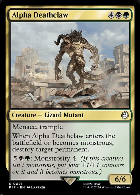 Alpha Deathclaw — art by Daarken