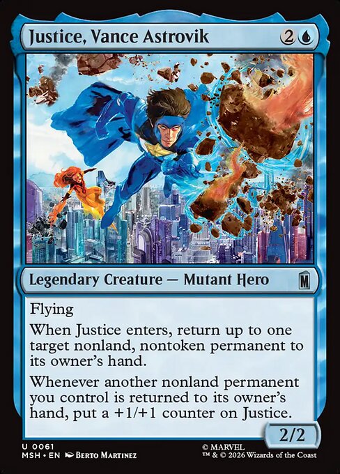 Justice, Vance Astrovik — art by Berto Martinez