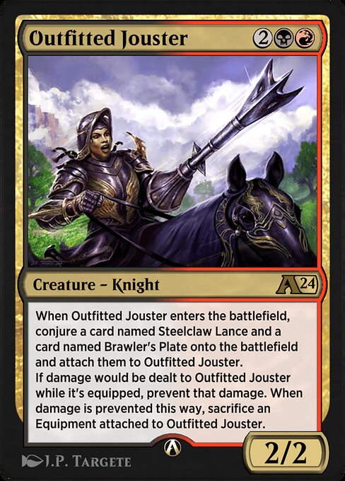 Outfitted Jouster — art by J.P. Targete
