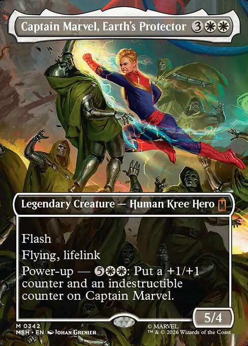 Captain Marvel, Earth's Protector — art by Johan Grenier