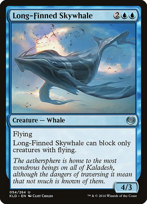 Long-Finned Skywhale — art by Cliff Childs
