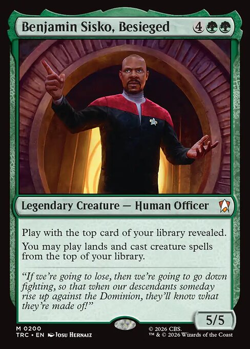 Benjamin Sisko, Besieged — art by Josu Hernaiz