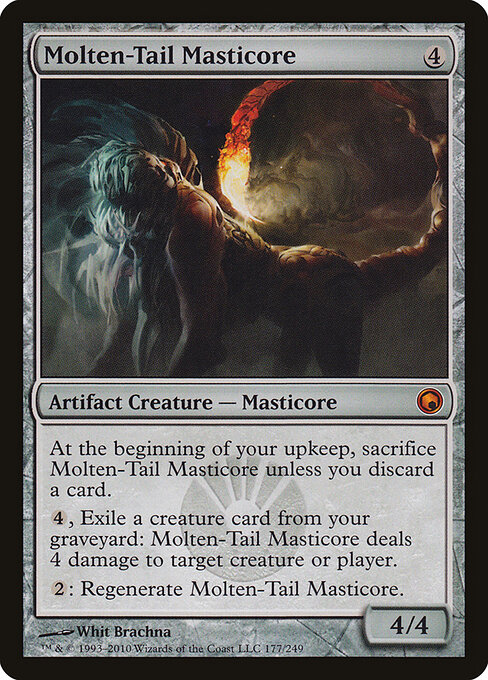 Molten-Tail Masticore — art by Whit Brachna